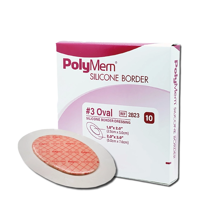 PolyMem Silikon Oval 5x7,6cm (2,5x5cm) 10/pk